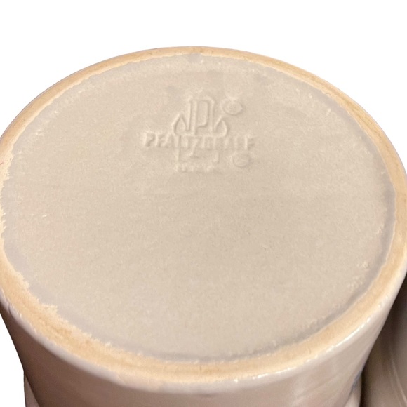 Pfaltzgraff vintage ceramic 3 piece canister set w/lids cream and blue - Picture 11 of 11